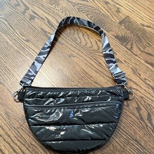 Haute Shore Black Quilted Crossbody Bag